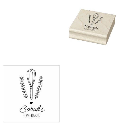 Aangepaste homebaked 	rubberstempel (Gestempeld)