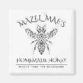 Aangepaste Homemade Honey Magneet (Voorkant)