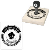 Aangepaste Homemade Logo Aangepaste grote Rubber S Rubberstempel (Gestempeld)