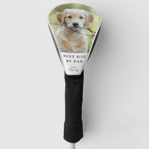 Aangepaste hond foto Beste pap door Par gepersonal Golfheadcover