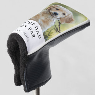 Aangepaste hond foto Beste pap door Par gepersonal Golfheadcover