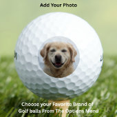 Aangepaste hond Foto Beste vader Golfballen