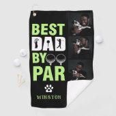 Aangepaste hond foto collage beste papa door par golfhanddoek (Insitu)