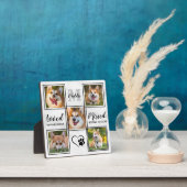 Aangepaste hond Foto Collage Persoonlijk Pet Memor Fotoplaat (Insitu)