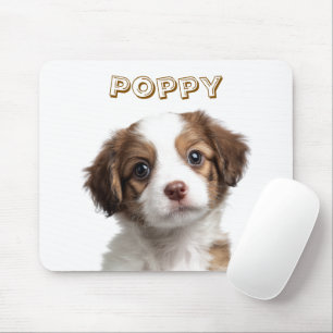 Aangepaste Hond Foto & Naam Mousepad Muismat