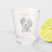 Aangepaste Hond Foto & Naam Shot Glas (Achterkant)