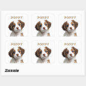 Aangepaste Hond Foto & Naam Sticker (Vel)