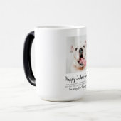 Aangepaste Hond Foto Vaderdag Mok (Voorkant links)