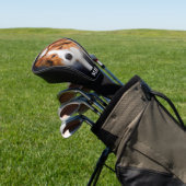 Aangepaste Hond Huisdier Foto Modern Schattige Gep Golfheadcover (Insitu)