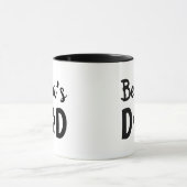 Aangepaste hond kat vader met huisnaam vader Gift Mok (Midden)