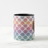 Aangepaste Hond Mam, Hond Pap, Personaliseer Gift Mok (Midden)