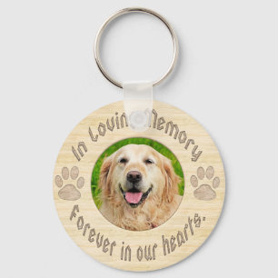 Aangepaste hond Memorial Voeg foto toe Sleutelhanger