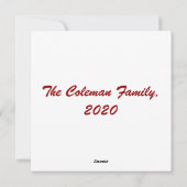 Aangepaste hond met prettige kerstmis feestdagenkaart (Achterkant)