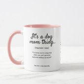 Aangepaste hond op moederdag Foto 2-zijdig Mok (Links)