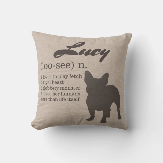 Aangepaste hond Pillow - Hondenliefhebbers Gift Kussen (Voorkant)