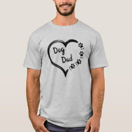 Aangepaste hond vader met huisnaam vader Gift T-shirt