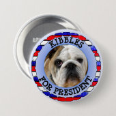 Aangepaste hond voor President Button (Voorkant /achterkant)