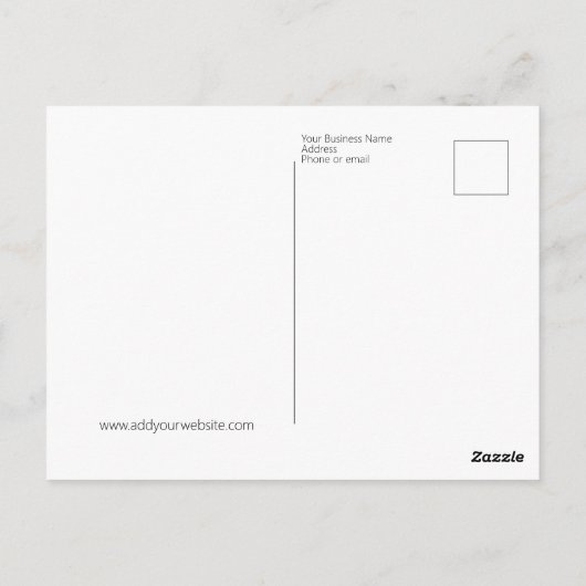 Aangepaste honden- en rugspits briefkaart (Achterkant)