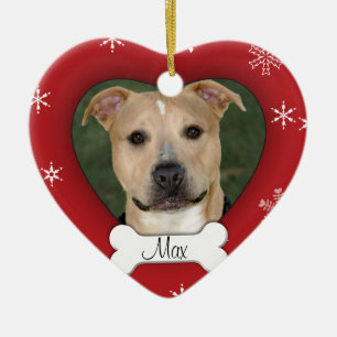 Aangepaste honden Foto Holiday Ornament