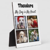 Aangepaste hondencollage - met vier foto's fotoplaat (Zijkant)