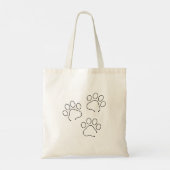 Aangepaste hondendoekjes voor zwart-witteket tote bag (Achterkant)