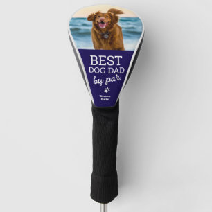 Aangepaste hondenfoto Beste HOND Papa door Par blu Golfheadcover