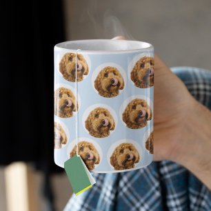 Aangepaste hondenfoto Schattige gepersonaliseerd Koffiemok
