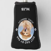 Aangepaste Hondenfoto Schattigee Gepersonaliseerde Golfheadcover (Draai 90)