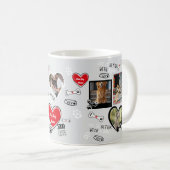 Aangepaste hondengezicht Mok, gepersonaliseerde ho Koffiemok (Voorkant rechts)