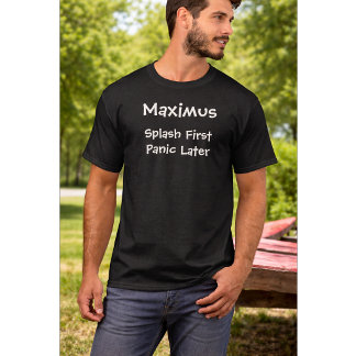 Aangepaste hondenliefhebber citaat | Spetter eerst T-shirt