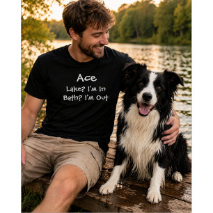 Aangepaste hondenliefhebber Meer in bad uit T-shirt