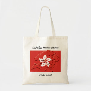 Aangepaste HONG KONG FLAG Patriottische scripts Tote Bag