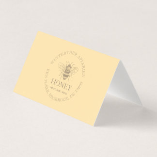 Aangepaste honing zakelijke promotie kaart