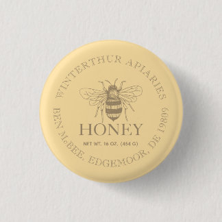 Aangepaste honing zakelijke promotie ronde button 3,2 cm