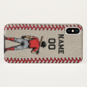 Aangepaste honkbalspeler Aanpasbare nummer naam Case-Mate iPhone Case (Achterkant (horizontaal))