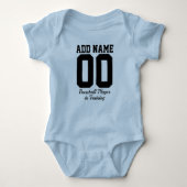 Aangepaste honkbalspeler in training romper (Voorkant)