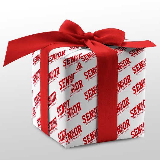 Aangepaste hoofdblokletters van 2020 Red Cadeaupapier