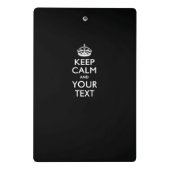 Aangepaste HOP CALM en Jouw tekst Mini Klembord (Achterkant)
