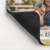 Aangepaste horizontale persoonlijke foto's muismat (Hoek)