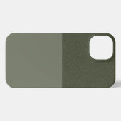 Aangepaste Horizontale Split Moss Groene iPhone 13 iPhone Hoesje (Achterkant horizontaal)