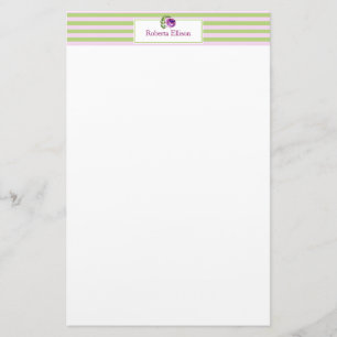 Aangepaste horizontale strepen voor elastische pas briefpapier