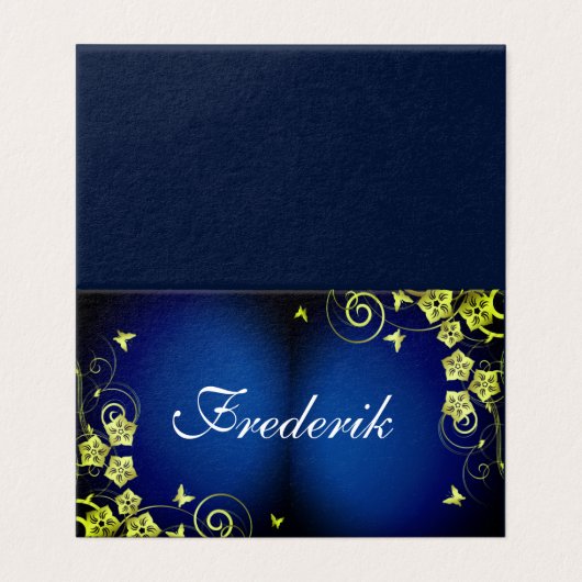 Aangepaste horizontale tapekaart kaart (Buitenkant ongevouwen)