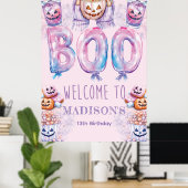 Aangepaste Horror Film Verjaardag Sleepover Sign Poster (Thuiskantoor)