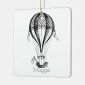 Aangepaste hot-luchtballon keramisch ornament (Links)