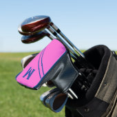 Aangepaste Hot Pink Golf Putter Head Hoesje Golfheadcover (Insitu)