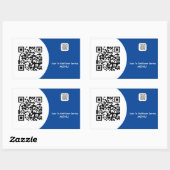 Aangepaste Hotel Room Service Menu QR Code Rechthoekige Sticker (Vel)