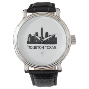 Aangepaste Houston Texas Skyline Horloge