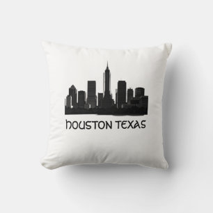 Aangepaste Houston Texas Skyline Kussen