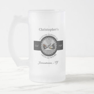 Aangepaste houtbewerking Zaagblad Vliegtuig Drinkw Matglas Bierpul