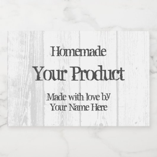 Aangepaste houten inblikken sjabloon mason jar voedselcontainer etiket (Enkel label)